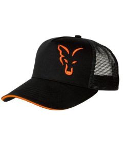 Fox Black and Orange Trucker Cap
