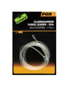 Fox Fluorocarbon Fused Leader 30lb No Swivel 115cm