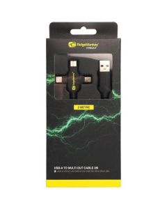 Ridgemonkey USB-A To Multi Out Cable 2M